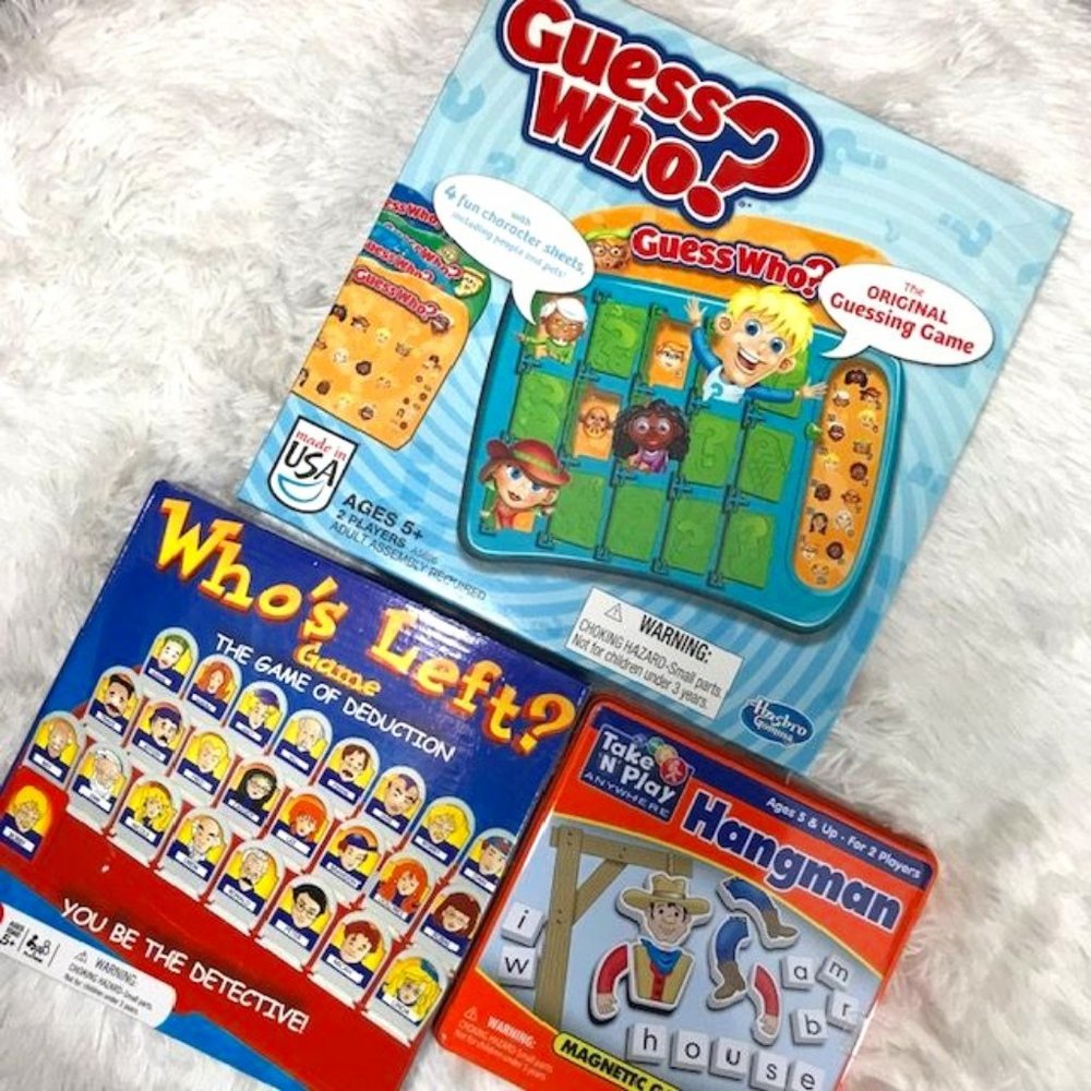 Guess Who? Game Who's Left? Game Hangman Magnetic Game Set